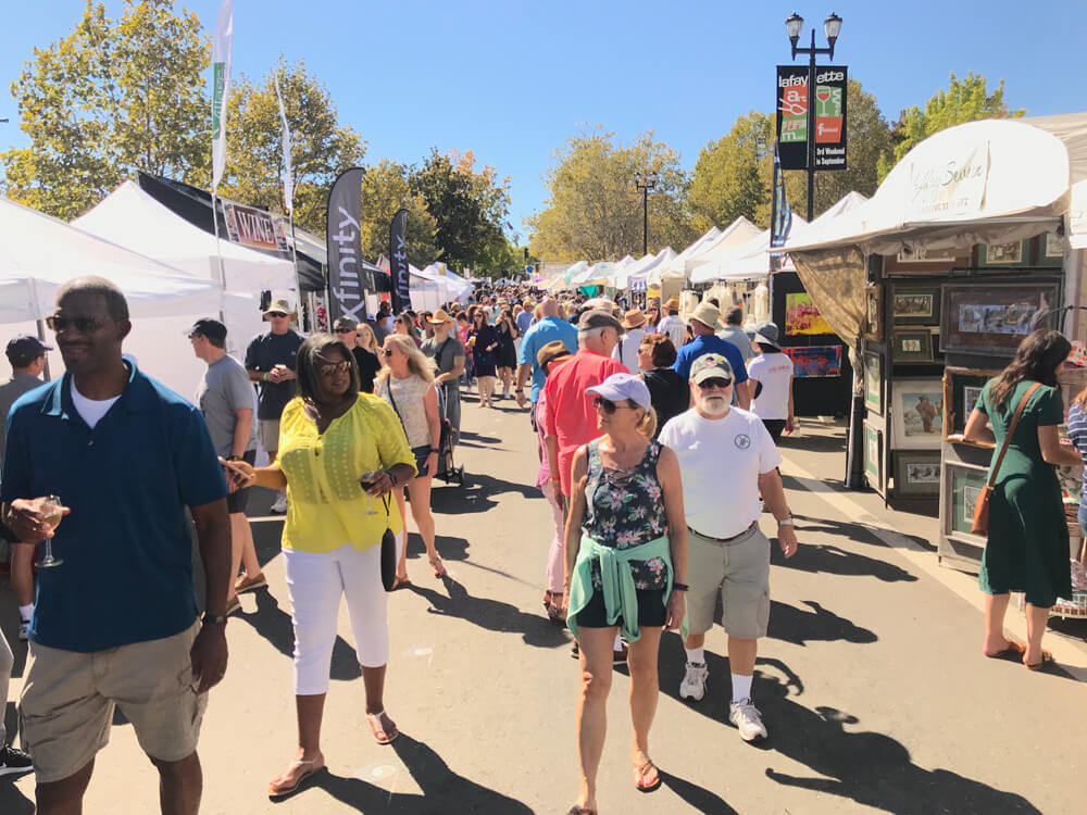 Save the Dates! Lafayette Art & Wine Festival weekends 2022 and 2023