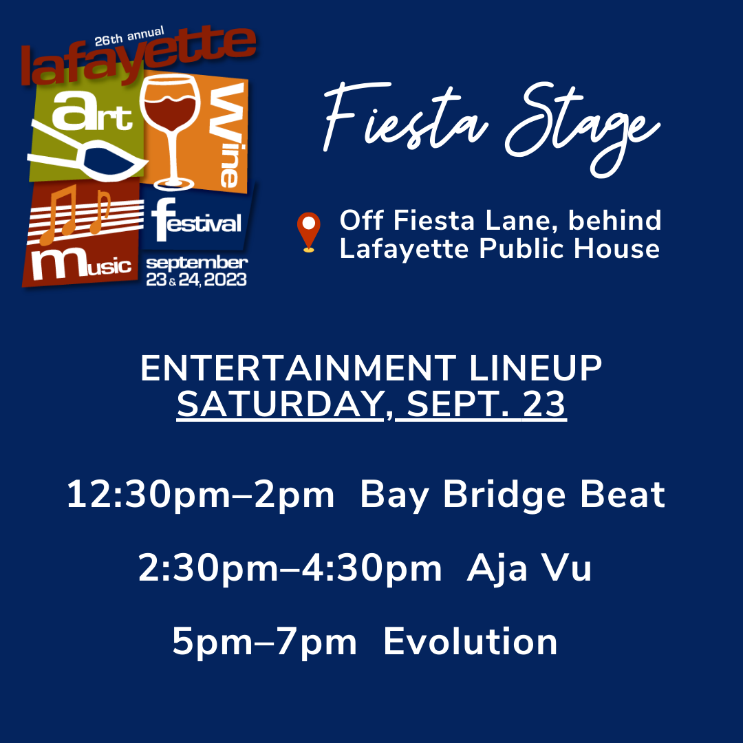 Lafayette Art & Wine Festival 2023 Music Schedule
