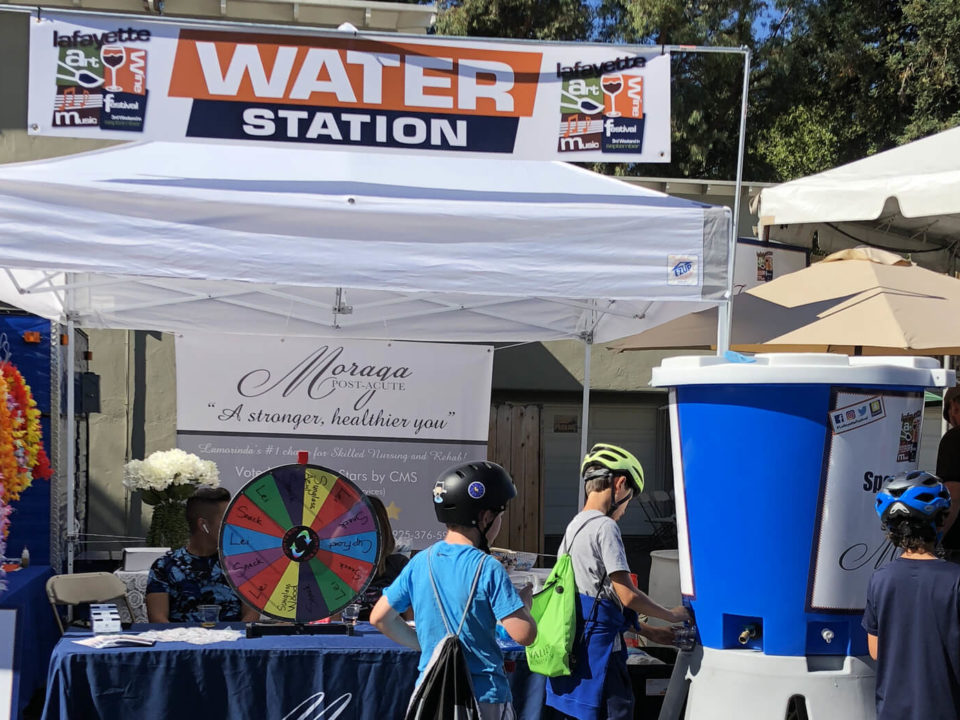 Water Monster Refillable Water Station at the Lafayette Art & Wine Festival